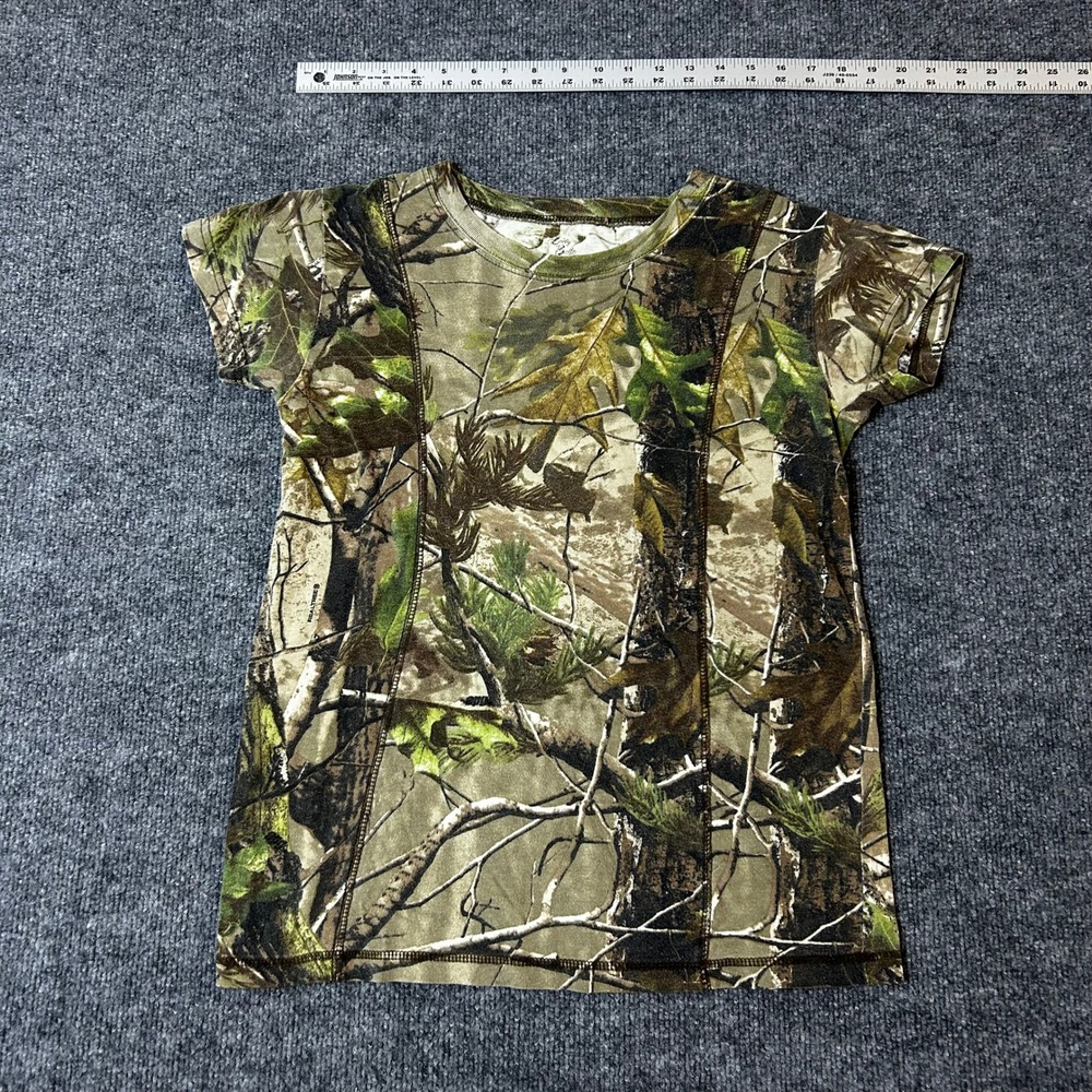 Lady Belle T-Shirt Womens XL Realtree Camo Short Sleeve Crew Neck Casual Outdoor